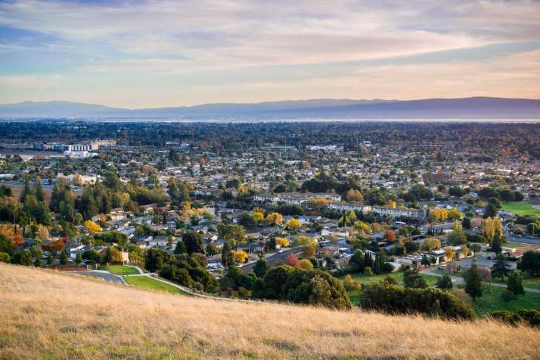 View towards Fremont and Union City