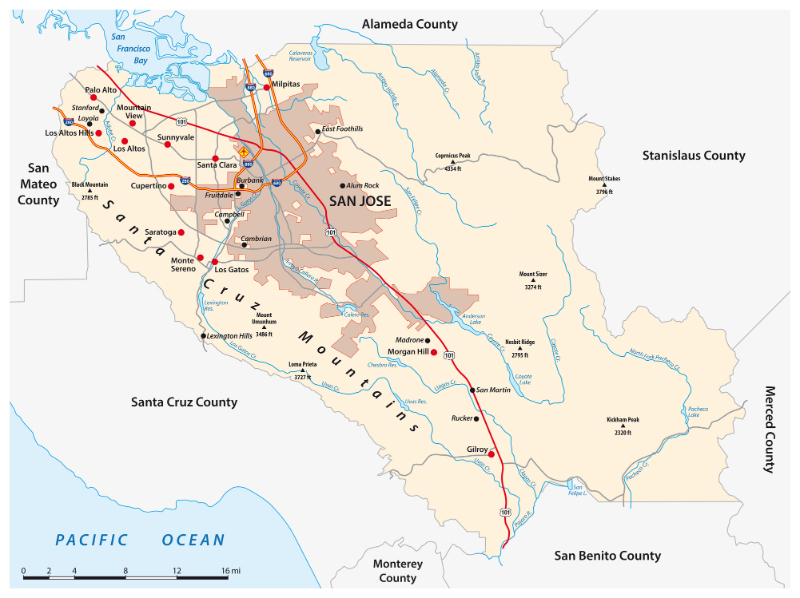 San Jose map