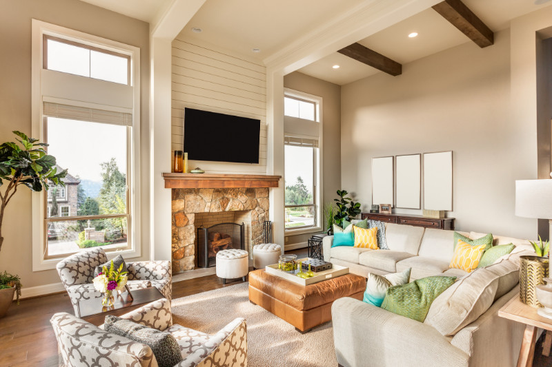 A luxurious living room